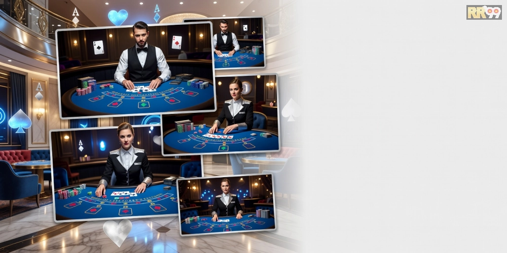 Top 2 trực tiếp casino rr99 với dealer xinh đẹp và bàn chơi đa dạng