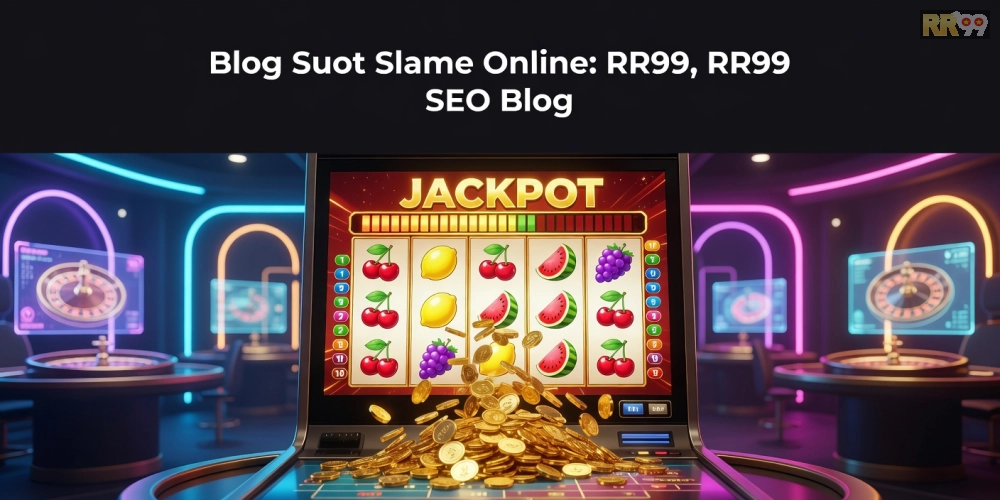 Hình minh họa khái niệm chơi game nổ hũ rr99 với các biểu tượng jackpot sáng ngời