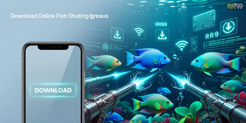 Hình minh họa khái niệm tải game bắn cá online rr99 với giao diện sống động và dễ hiểu