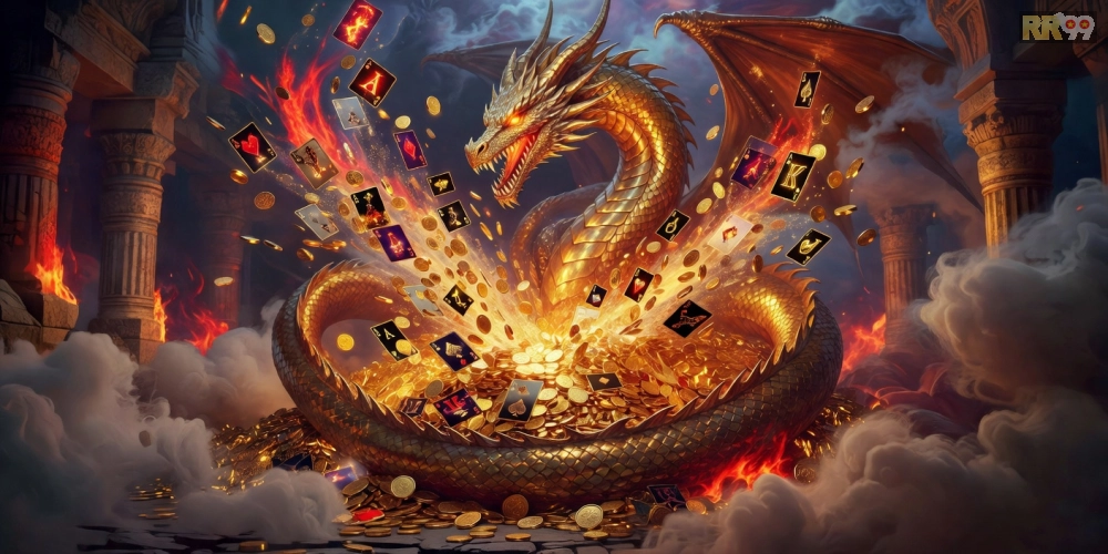 Trò chơi Hu Rồng Thần với hình ảnh rồng vàng nổ hũ ấn tượng
