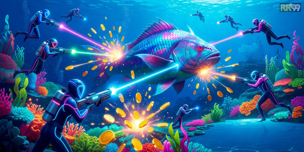 Hình ảnh gameplay bắn cá đổi thưởng tại Sunwin với hiệu ứng đặc biệt sống động